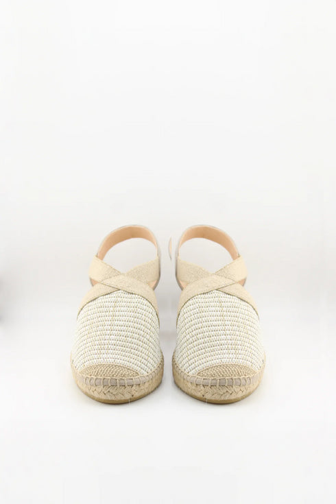 Maypol Woven Slingback Espadrille Wedge Sandals